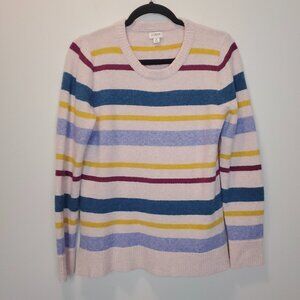 J. Crew Soft Striped Scoop Neck Sweater Medium